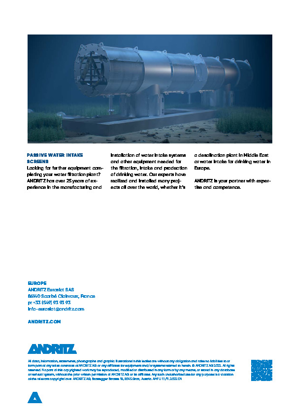 Brochure Unité mobile de filtration andritz mobile filtration units