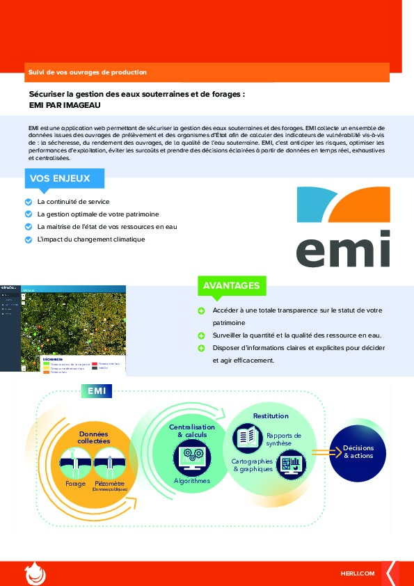 Image du document pdf : EMI -Sécuriser la gestion des eaux souterrianes et de forages  