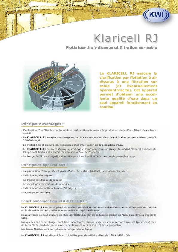 Image du document pdf : Présentation Klaricell  