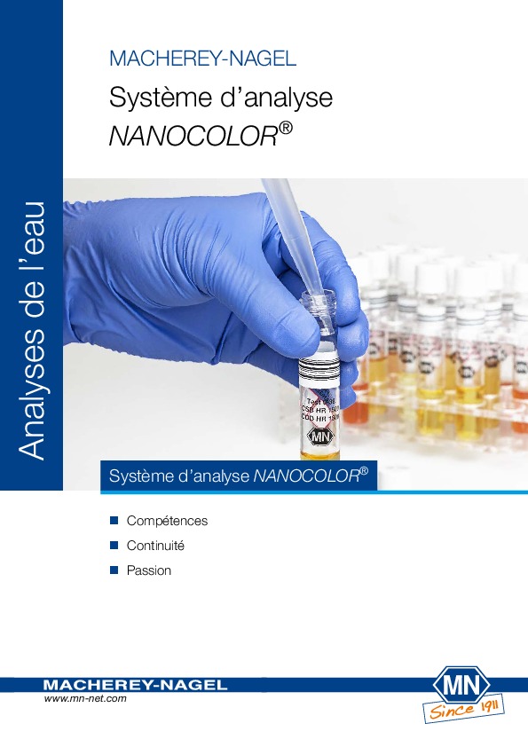 Image du document pdf : Système d’analyse NANOCOLOR®  