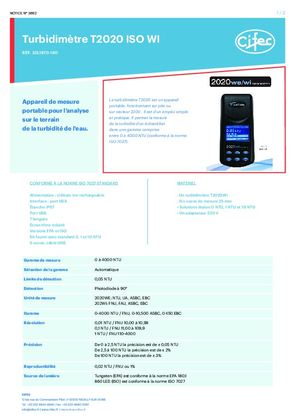 Image du document pdf : Notice commerciale - T2020 ISO WI  