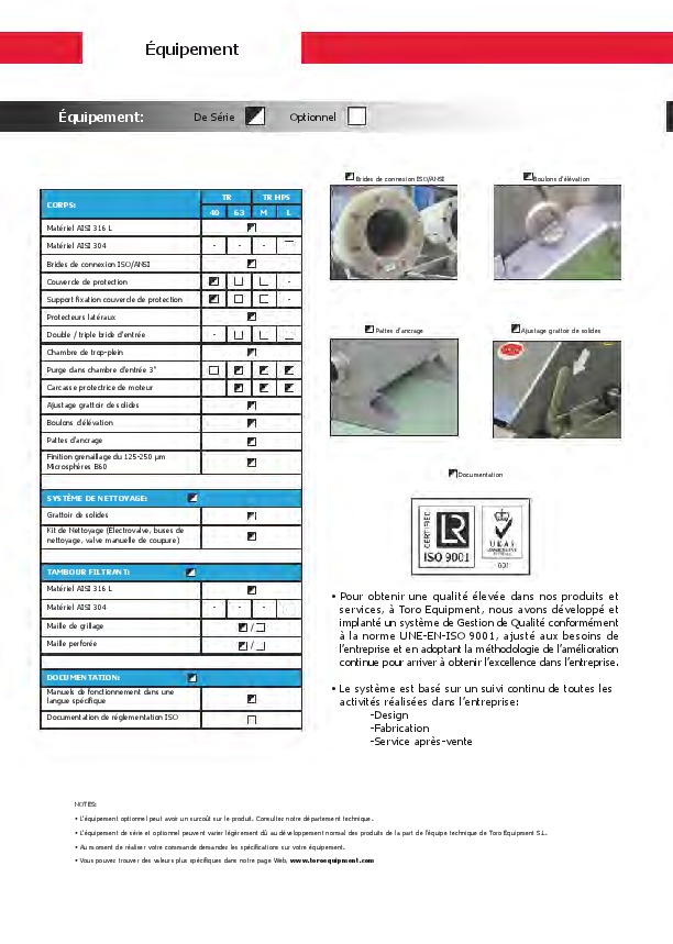 Pdf Tamis Rotatif Defender Toro Equipment Toro Equipment Franceenvironnement