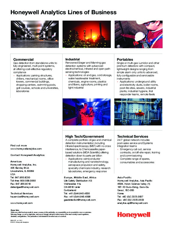 PDF - Xnx brochure english - Honeywell - FranceEnvironnement