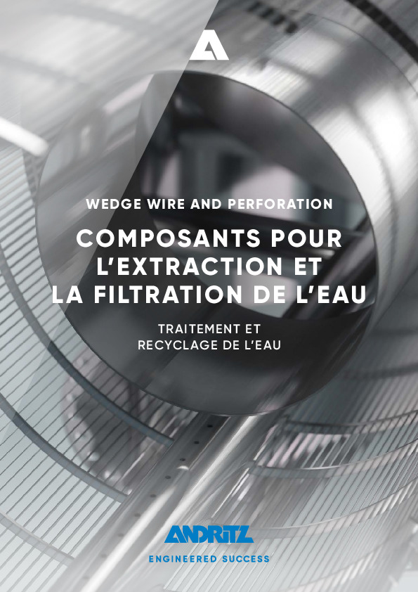 Brochure Composants pour l'extraction et la filtration de l'eau