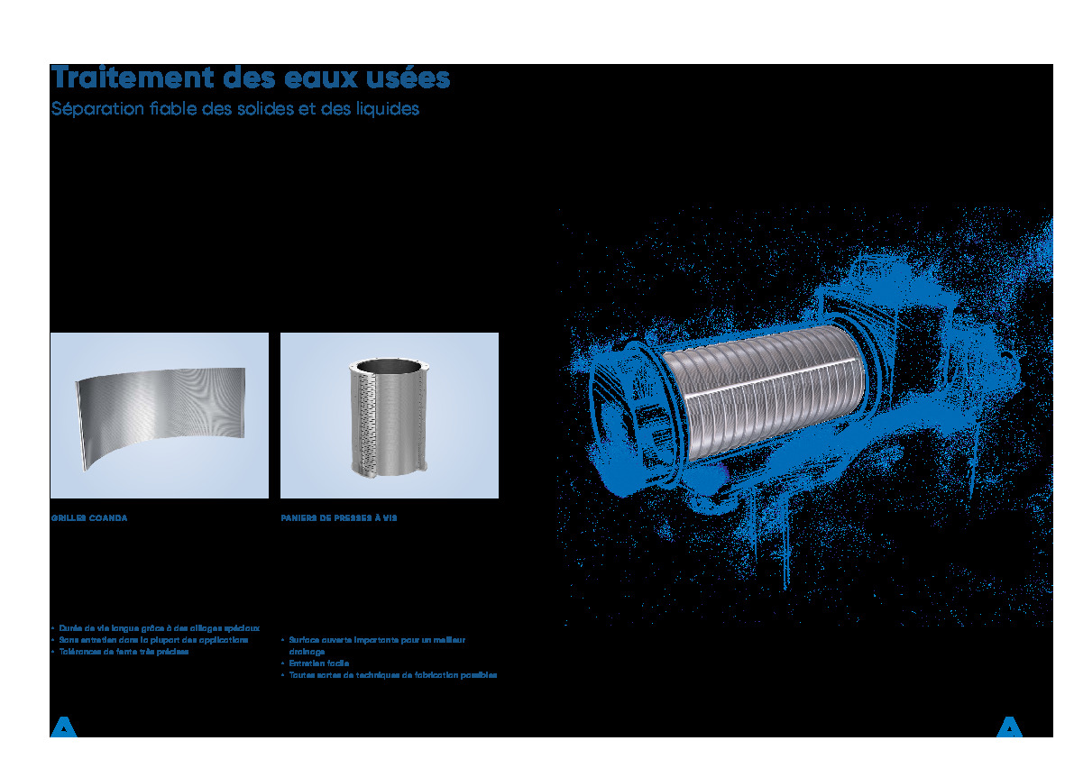 Brochure Composants pour l'extraction et la filtration de l'eau