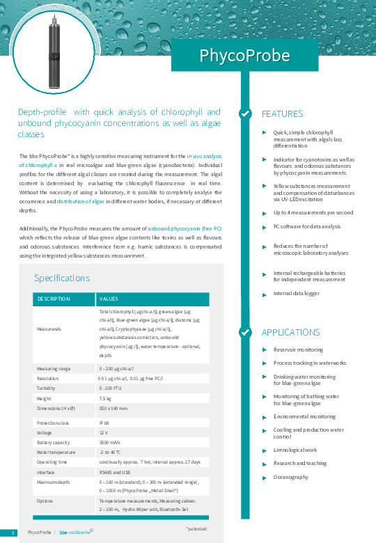 Brochure - Bionef -bbe_phyco-series_brochure - Bionef - FranceEnvironnement