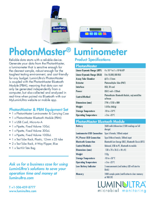Brochure Product sheet photonmaster (4) Luminultra technologies sas FranceEnvironnement