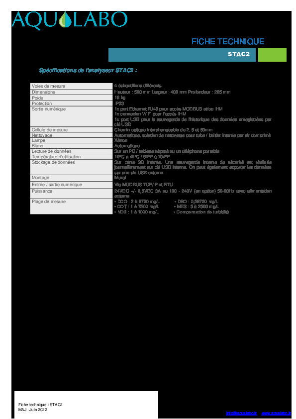 PDF Fiche Technique Analyseur En Ligne Uv Vis Stac2 Secomam pdf-fiche-technique-analyseur-en-ligne-uv-vis-stac2-secomam