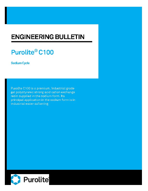 Image du document pdf : Enginering Bulletin-C100 Sodium Cycle  