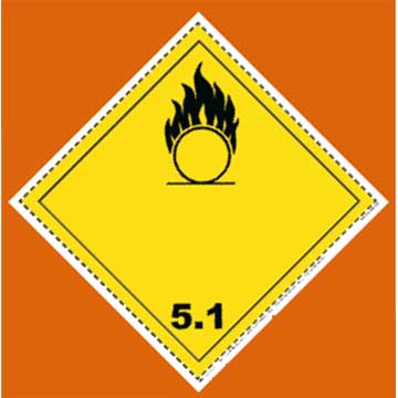 Etiquettes colis produits dangereux classe 5.1