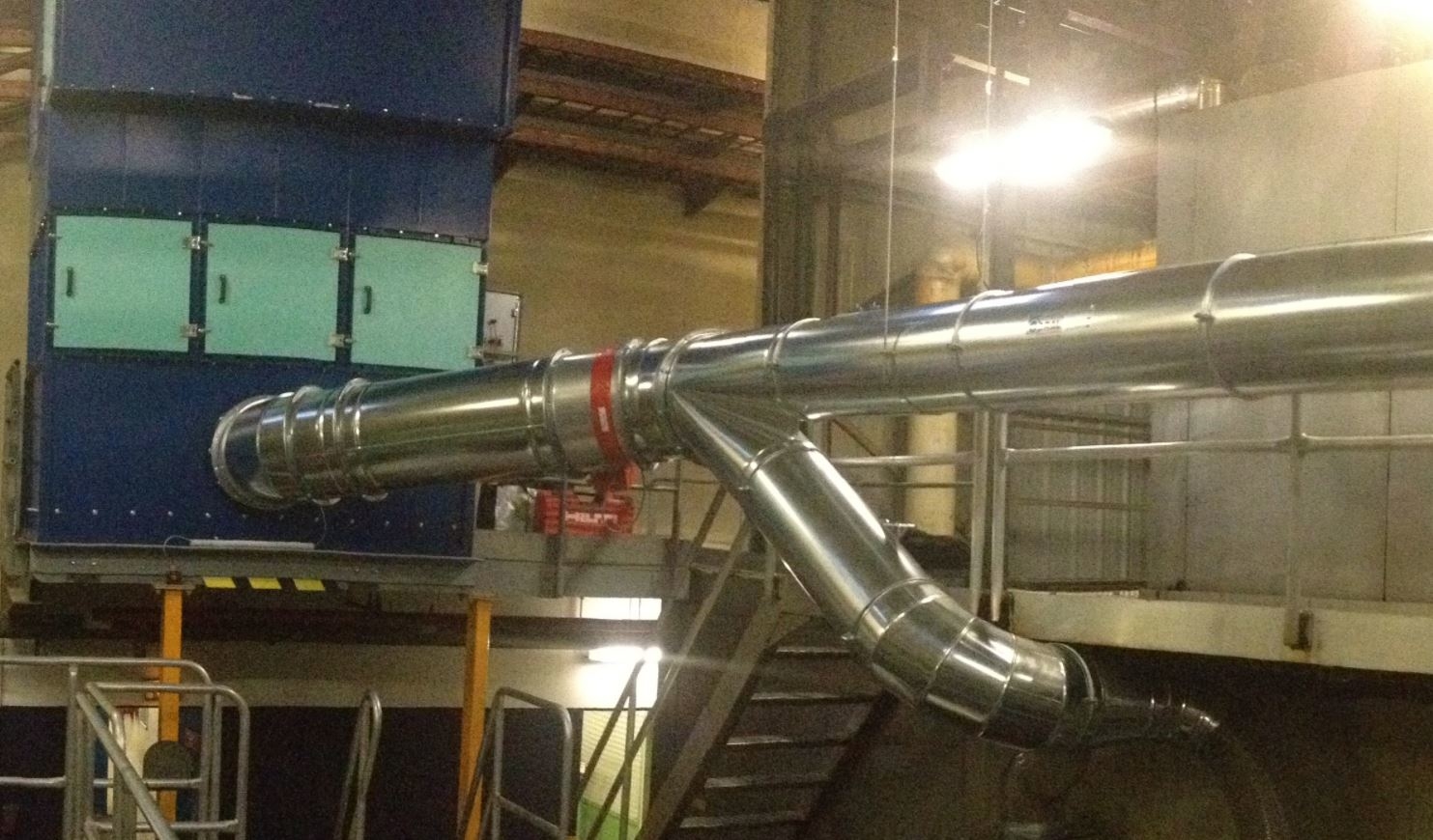 Image de présentation Aspiration et filtration de fumées grasses sur rame d'étirage