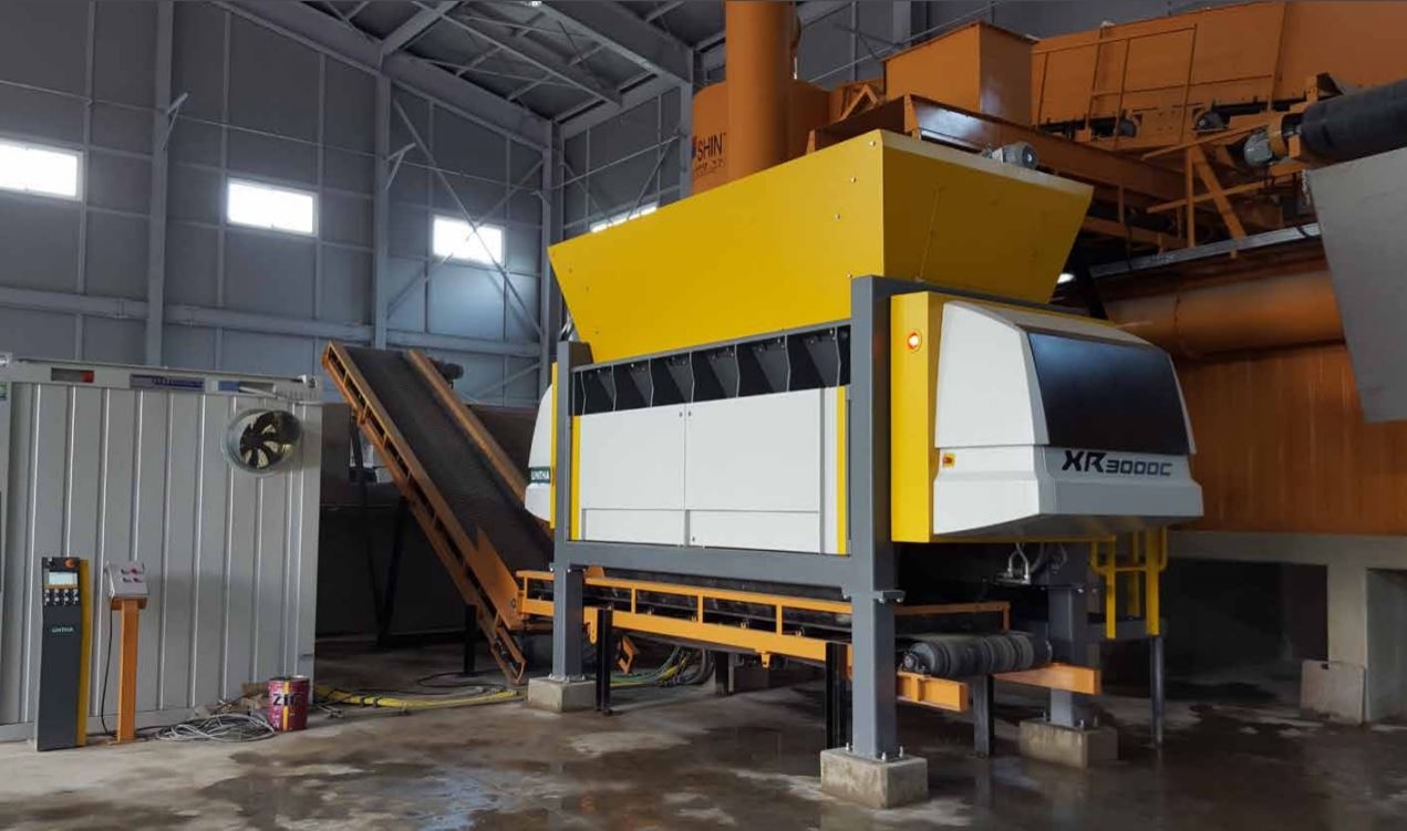 Image de présentation Un XR3000C dans une installation de production de combustible solide de récupération en Corée du Sud