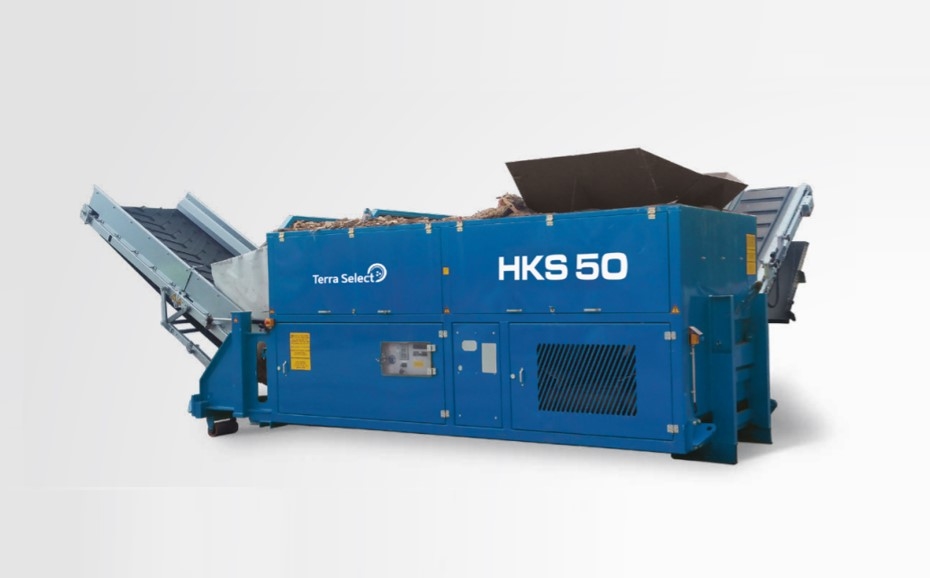 Visuel deTerra Select HKS 50 Solution entièrement mobile pour la séparation des sur-longueurs ou le criblage de matériaux fins