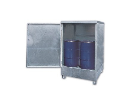 Box de stockage en acier pour fûts
