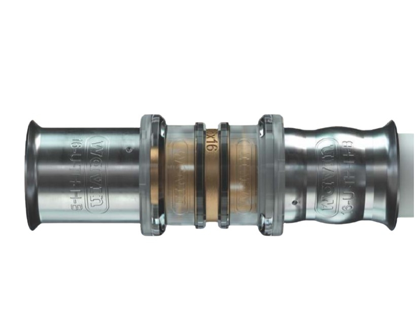 Visuel deWavin Tigris M5 Raccords à sertir pour tubes multicouches avec détection acoustique des fuites