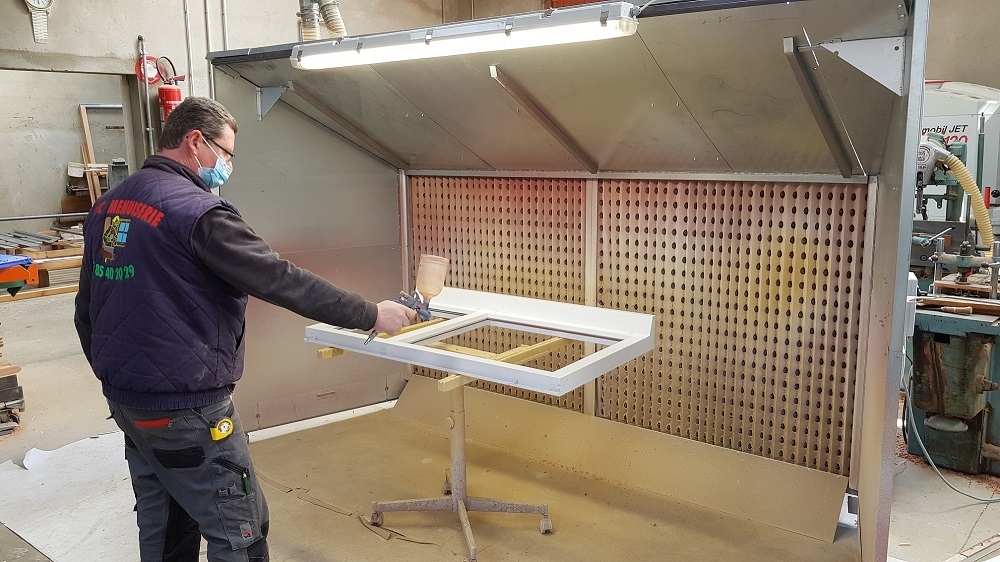 Visuel de Paint Modul' : cabine de peinture compacte et modulable livrée en kit Cabine d'aspiration pour pulvérisation de peinture ou produit liquide