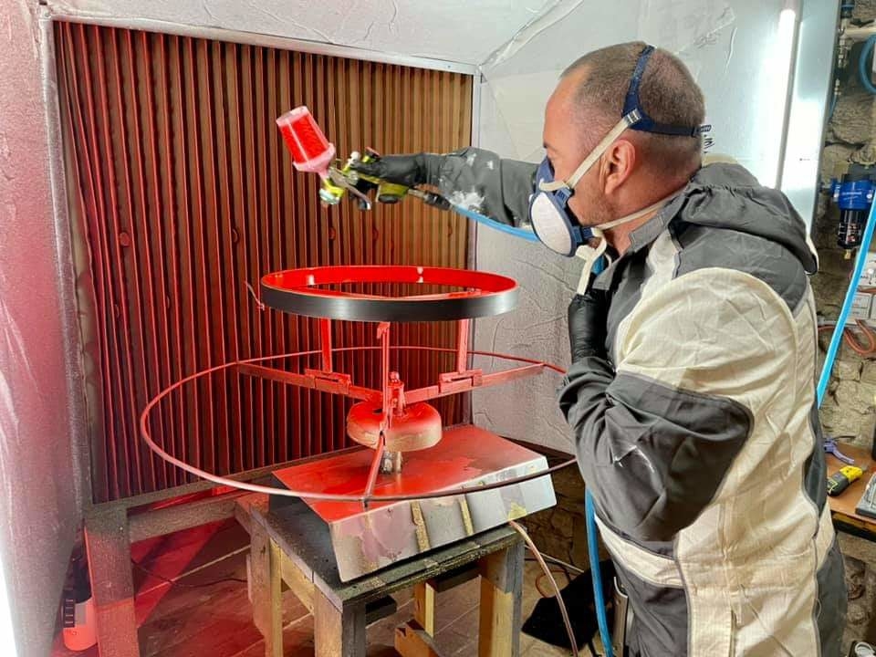 Visuel dePaint Modul' : cabine de peinture compacte et modulable livrée en kit Cabine d'aspiration pour pulvérisation de peinture ou produit liquide
