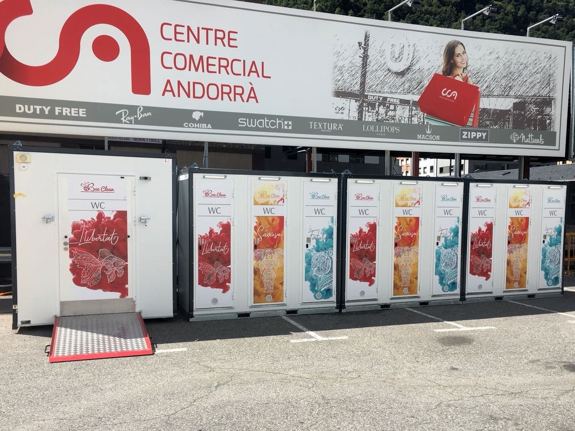 Image de présentation Sanitaires mobiles sous vide en Andorre