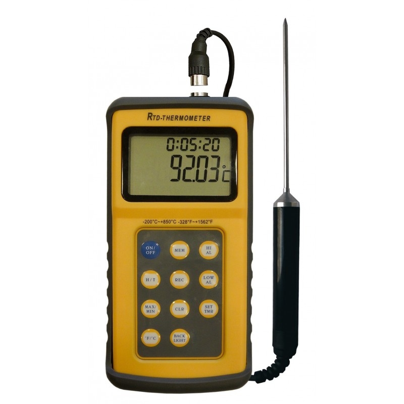Visuel de9203AT Thermomètre - sonde PT100 - Avec certificat de calibration