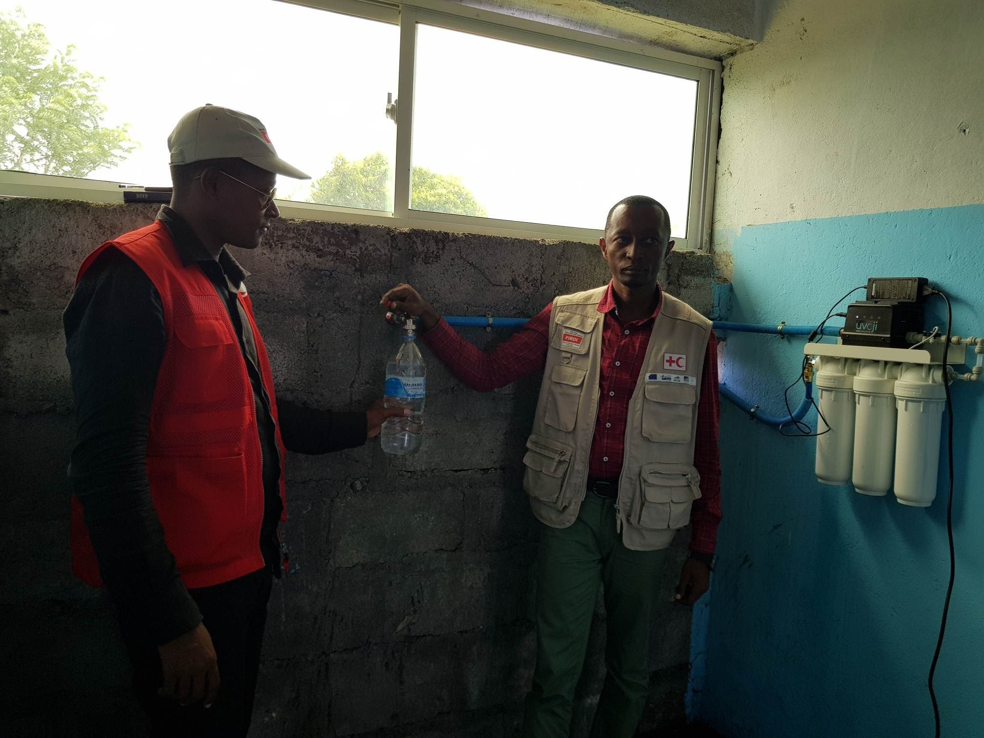 Image de présentation Installation Oji Pure dans établissement de santé aux Comores.