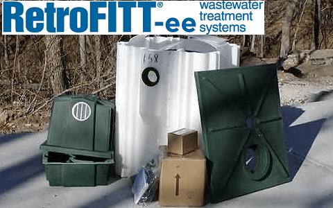 Visuel deRetroFITT-ee ® - Amélioration septique éco-énergétique Filtre aérobie écoénergétique pour fosse septique