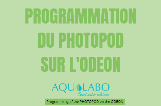 Image de présentation Connexion et paramétrage du PHOTOPOD (photomètre numérique) sur l'ODEON 