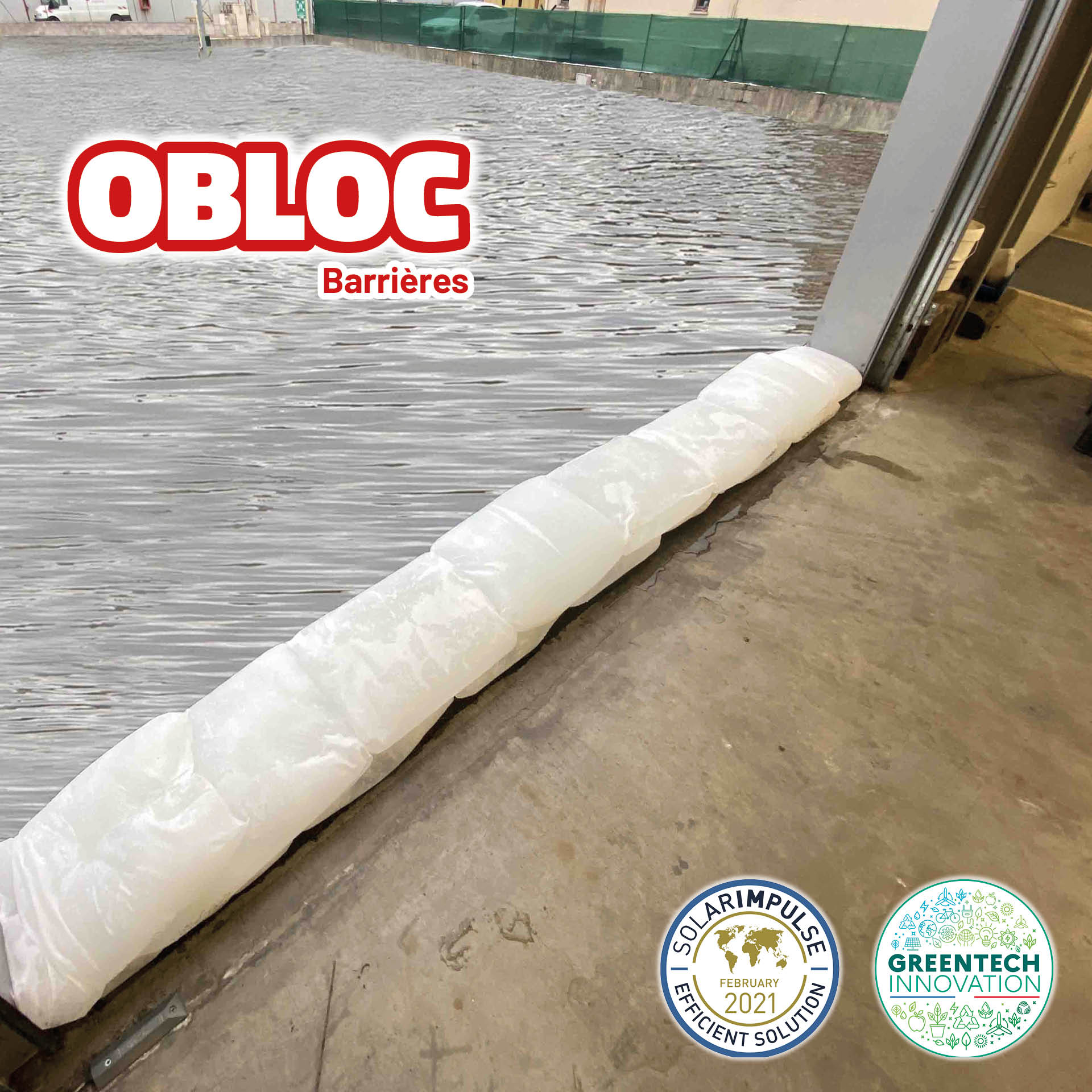 Visuel de 10 sacs anti-inondation OBLOC® Barrière anti-inondation