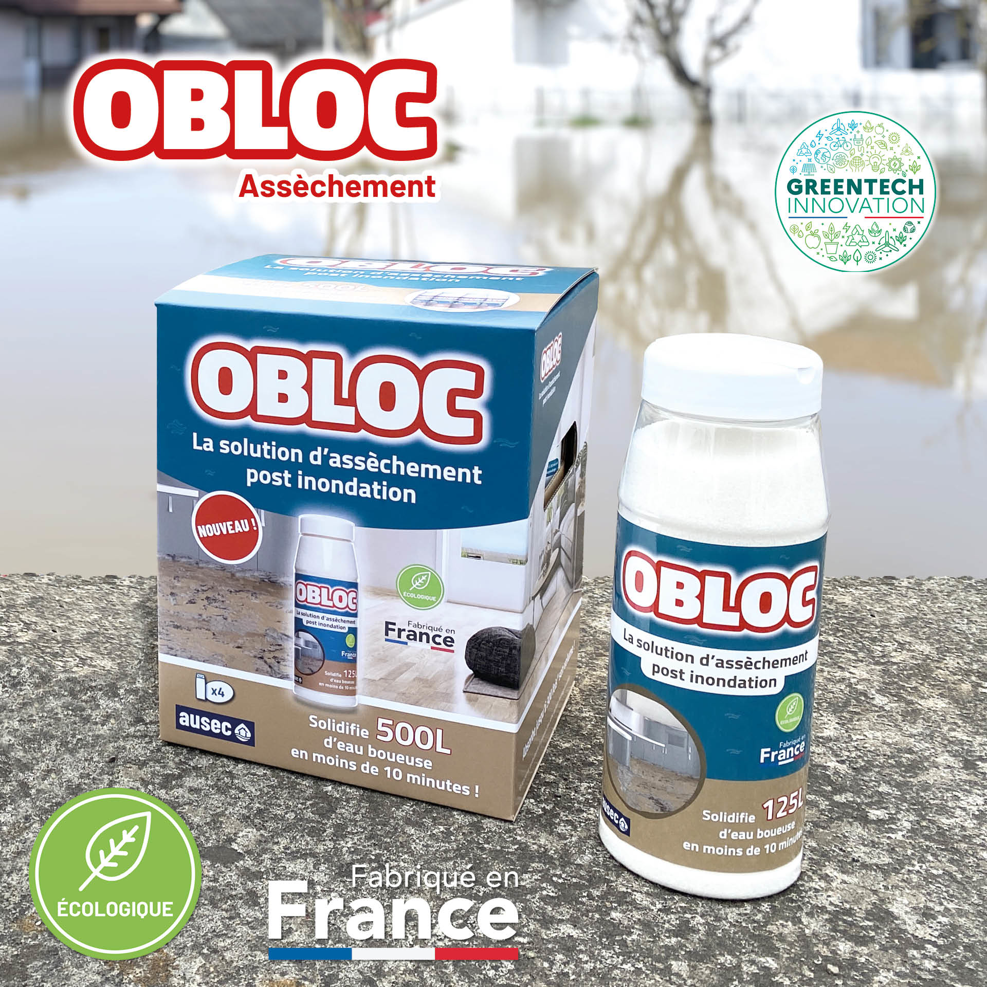 Solution d'assèchement post inondation OBLOC®