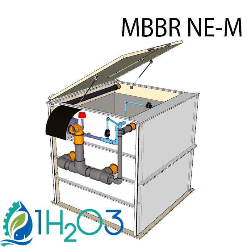 Visuel de  MBBR BOX : traitement biologique Boues activées et/ou MBBR Boîtier modulaire pour traitement des eaux