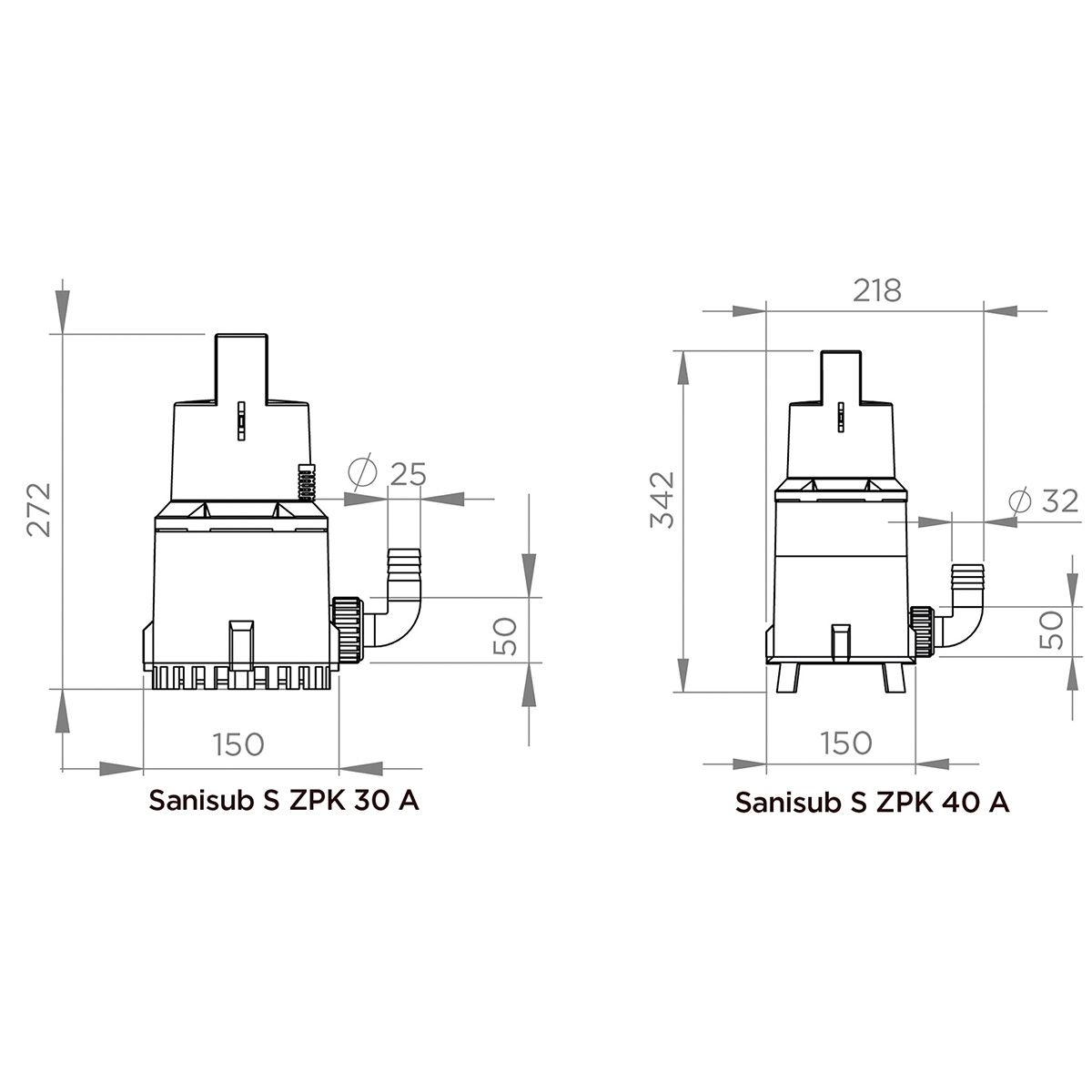 SFA - Sanisub ZPK 40 A - Pompe Submersible Portative 5 M