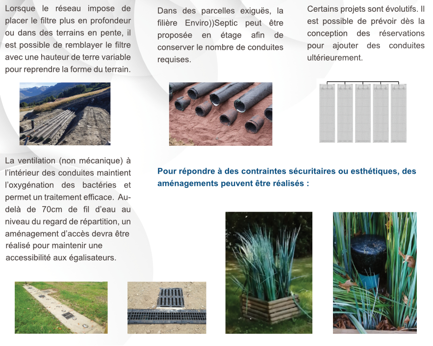 Visuel de Filière Semi-Collective Technologie d'assainissement semi-collective en drainé, drainé non étanche ou non drainé.
