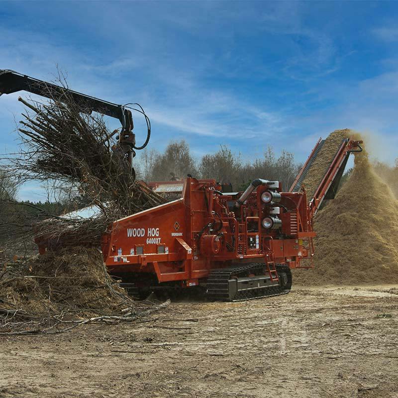 6400X Wood Hog Horizontal Grinder