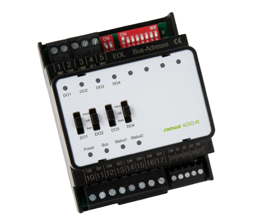 ROMOD-4DIO-R (Module Modbus) - ROMUTEC® - FranceEnvironnement